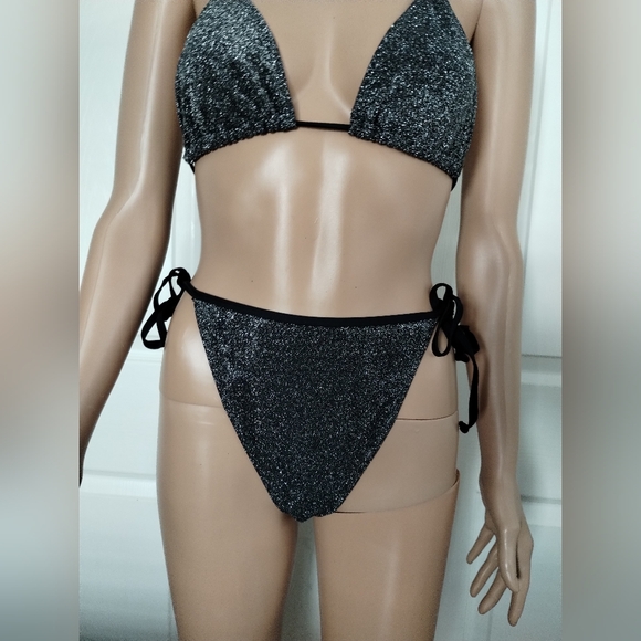 Nasty Gal Two Piece Shimmery Bikini 8 - Picture 2 of 7